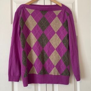 Banana Republic Argyle Cashmere